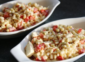 Baked Corn and Peppers