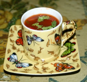 As an Appetizer in Demitasse; Perfect for the sSmmer Months