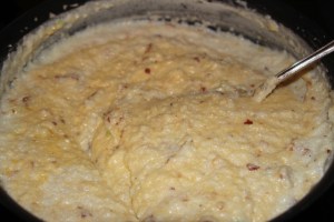 Step One...Cooking the grits.