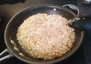 Panko and nuts browning