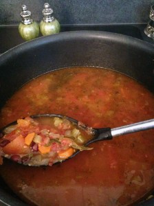 soup black bean vegetable I
