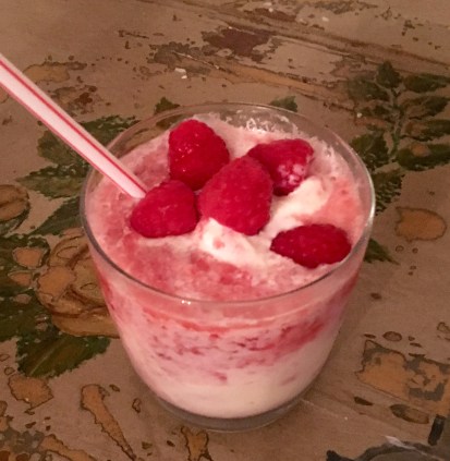 Dessert Raspberry Rose Ice Cream Float